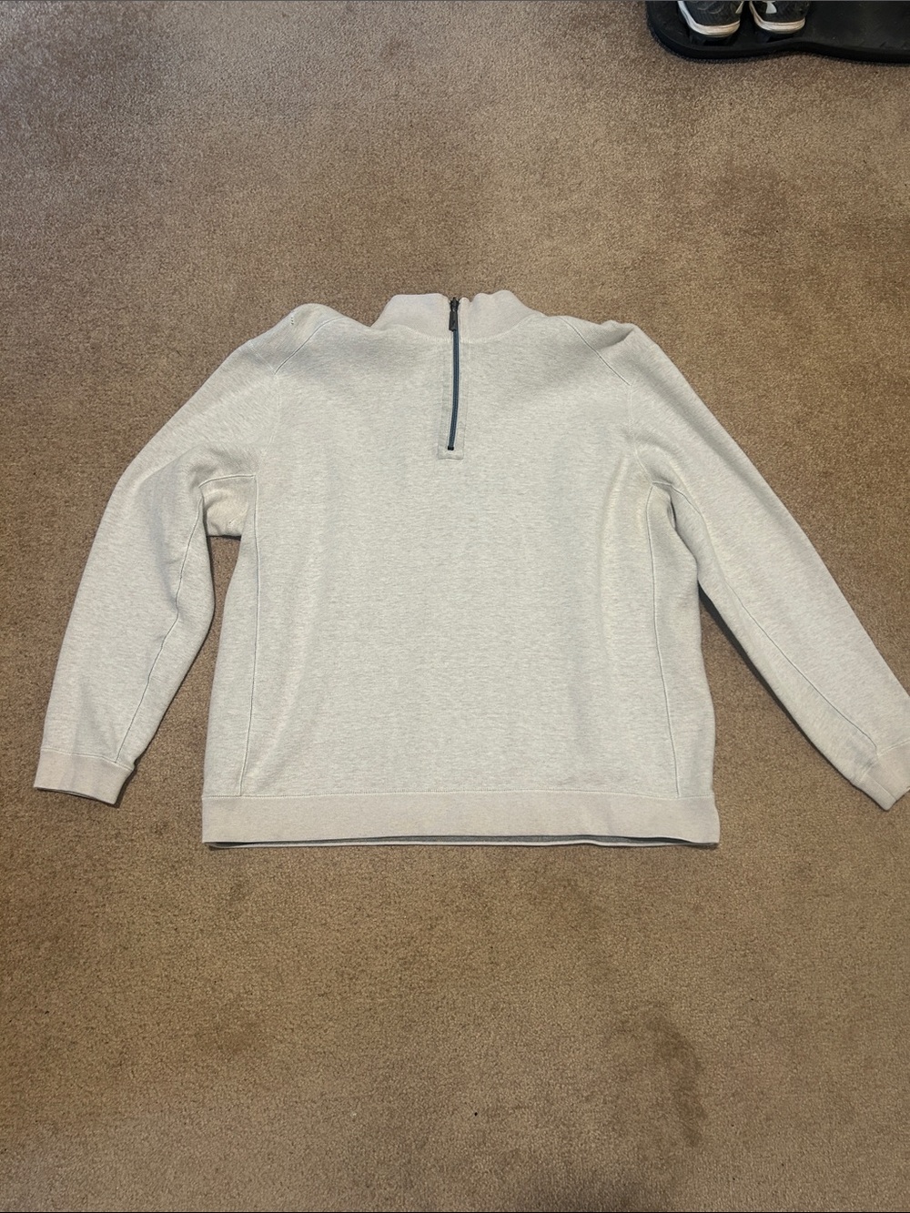 Tommy Bahama Light Gray Half-Zip Pullover Sweater